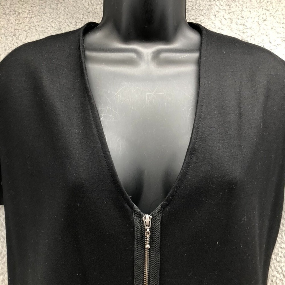Meg‎ Hercules Jumpsuit Womens Small Black Short Sleeve Edgy Minimalist Cropped - Picture 6 of 14